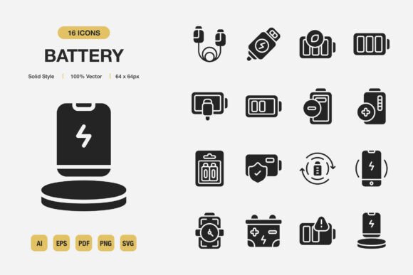 Battery Solid Icons: The Essential Resource for Modern Visual Communication