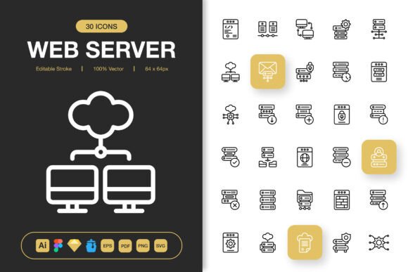 Evaluating Icon Packs for Modern Digital Design: A Closer Look at Web Server Icons