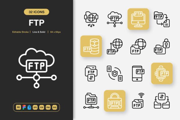 FTP Icons: A Modern Minimalist Icon System for Every Creative Project
