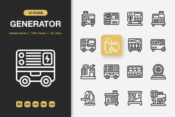 Generator Outline Icons: A Modern Approach to Minimalist Visual Design