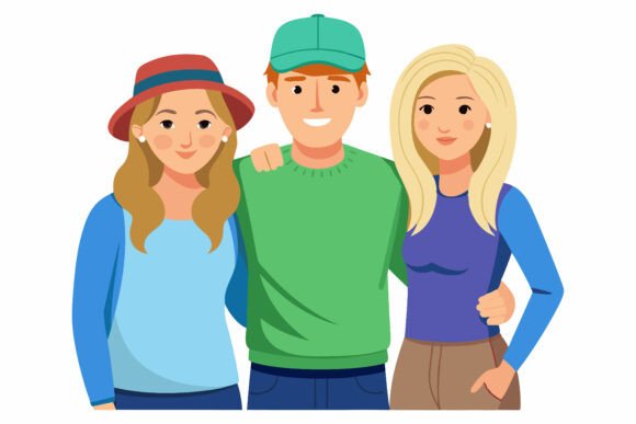 Group of Three Friends Standing: Making Your Visuals Feel Instantly Approachable
