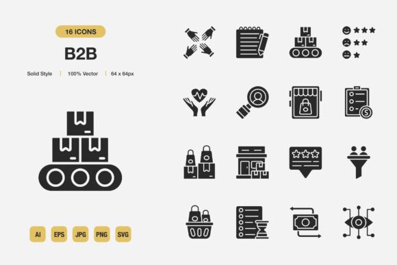 How Business to Business Solid Icons Transform Professional Visual Communication Across Industries