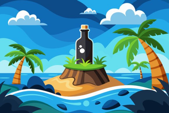Lost Island in Ocean: Visual Storytelling Power for Your Projects