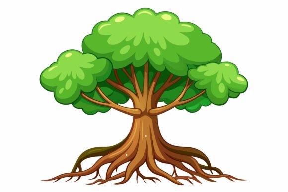 Rainforest Tree: Lush Vector Art for Designers