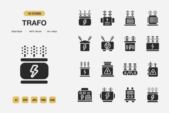 Trafo Solid Icons: The Complete Design Asset for Modern Creative Projects